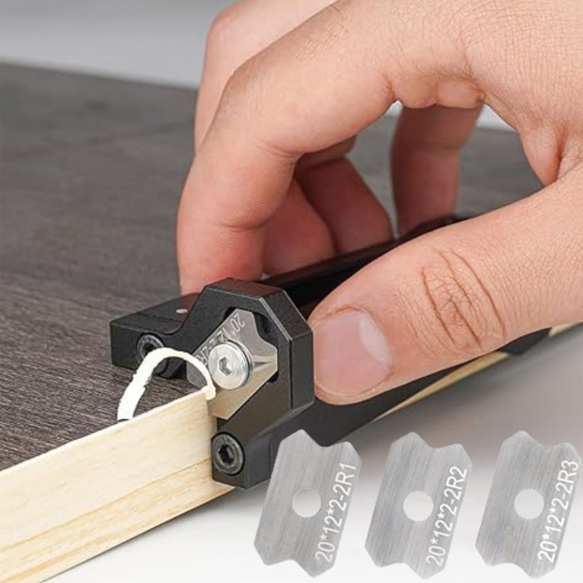 Woodworking Essentials - أداة تشذيب حواف قشرة الخشب، أداة