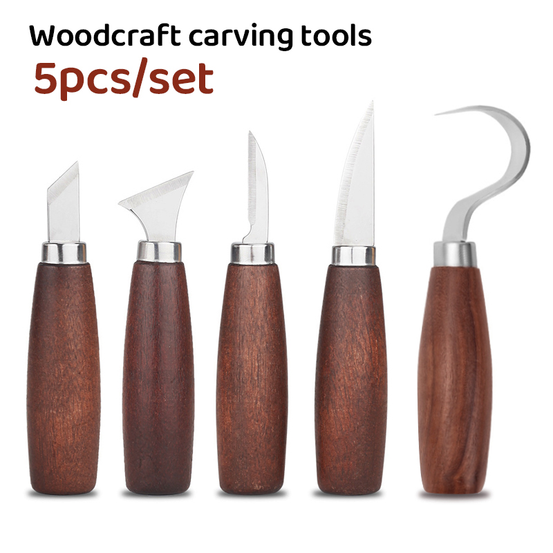 Wood Chisel Set - 5 قطعة أدوات لنحت الخشب إزميل