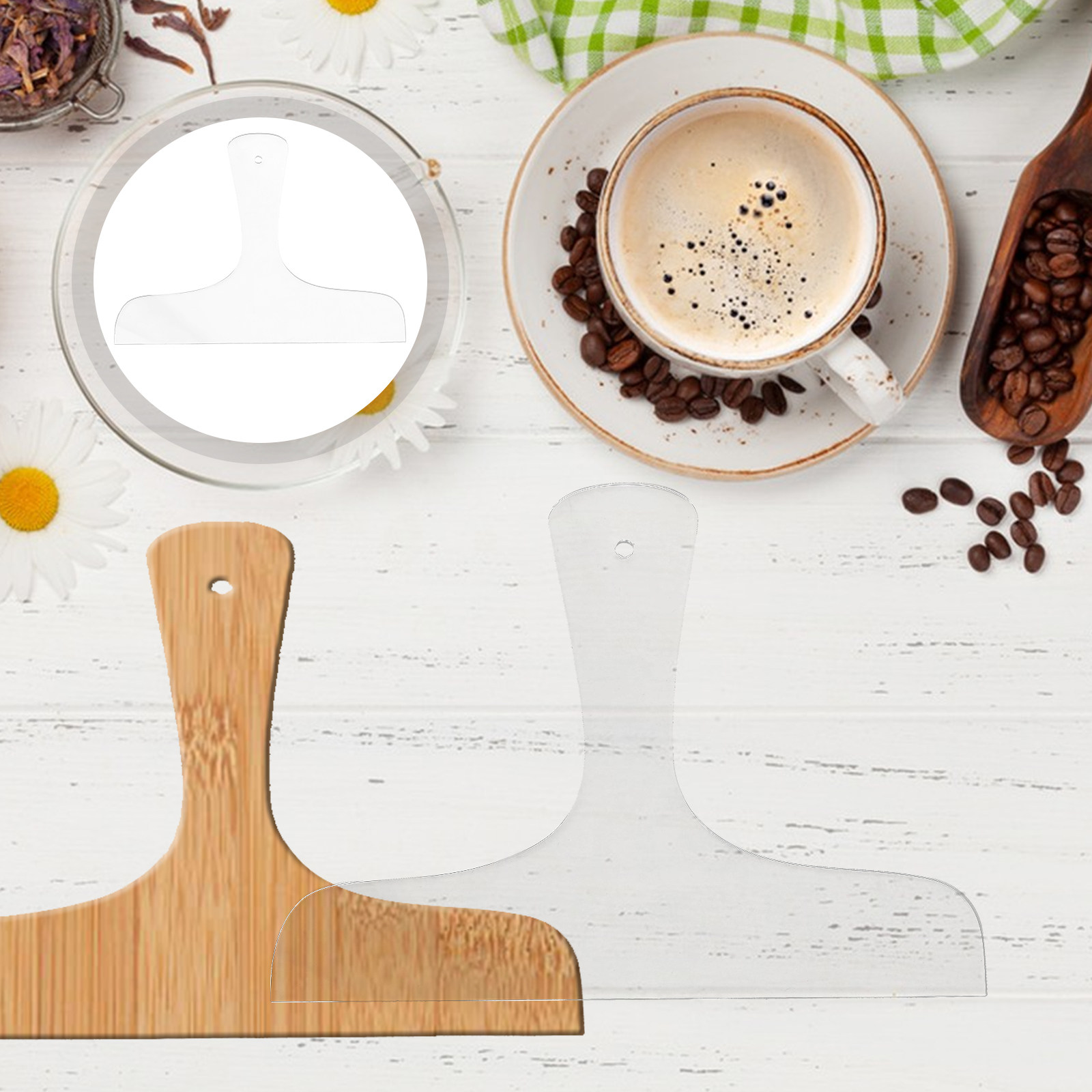 Woodworking Templates - قالب مقبض لوح تقطيع أكريليك شفاف،