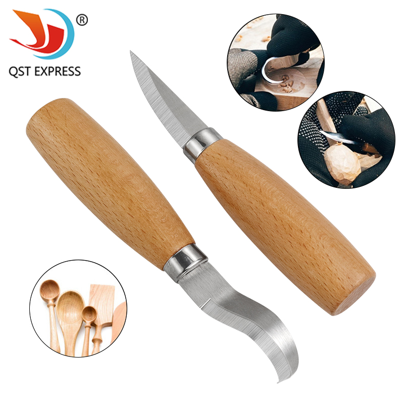 Woodworking Essentials - الفولاذ المقاوم للصدأ نحت سكين خشب