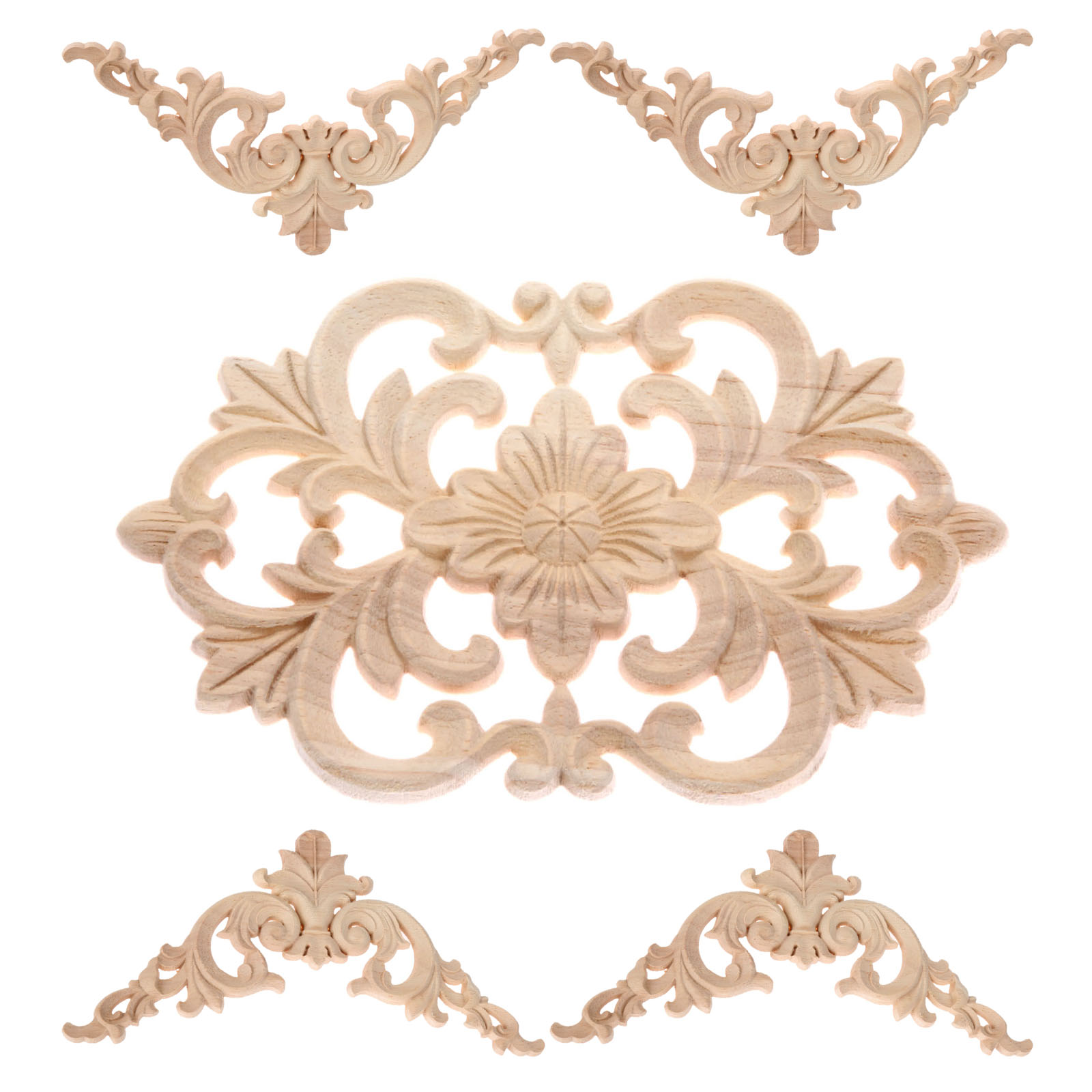 Cabinet Scraper Set - 5 قطعة 2 حجم زهرة الخشب