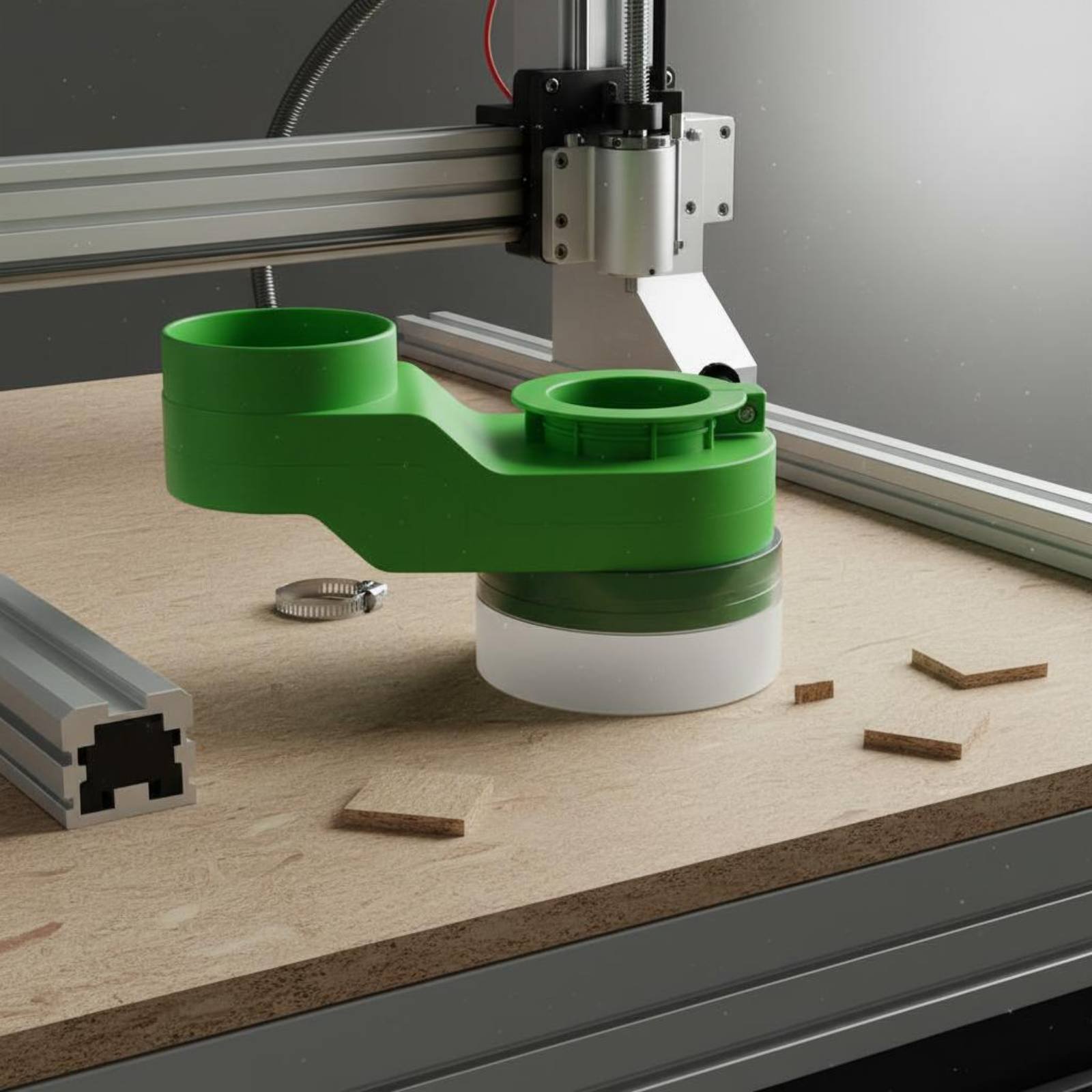 غطاء شفط الغبار للمحور لآلات ا - مراجعة Woodworking Cnc Machine وسعره