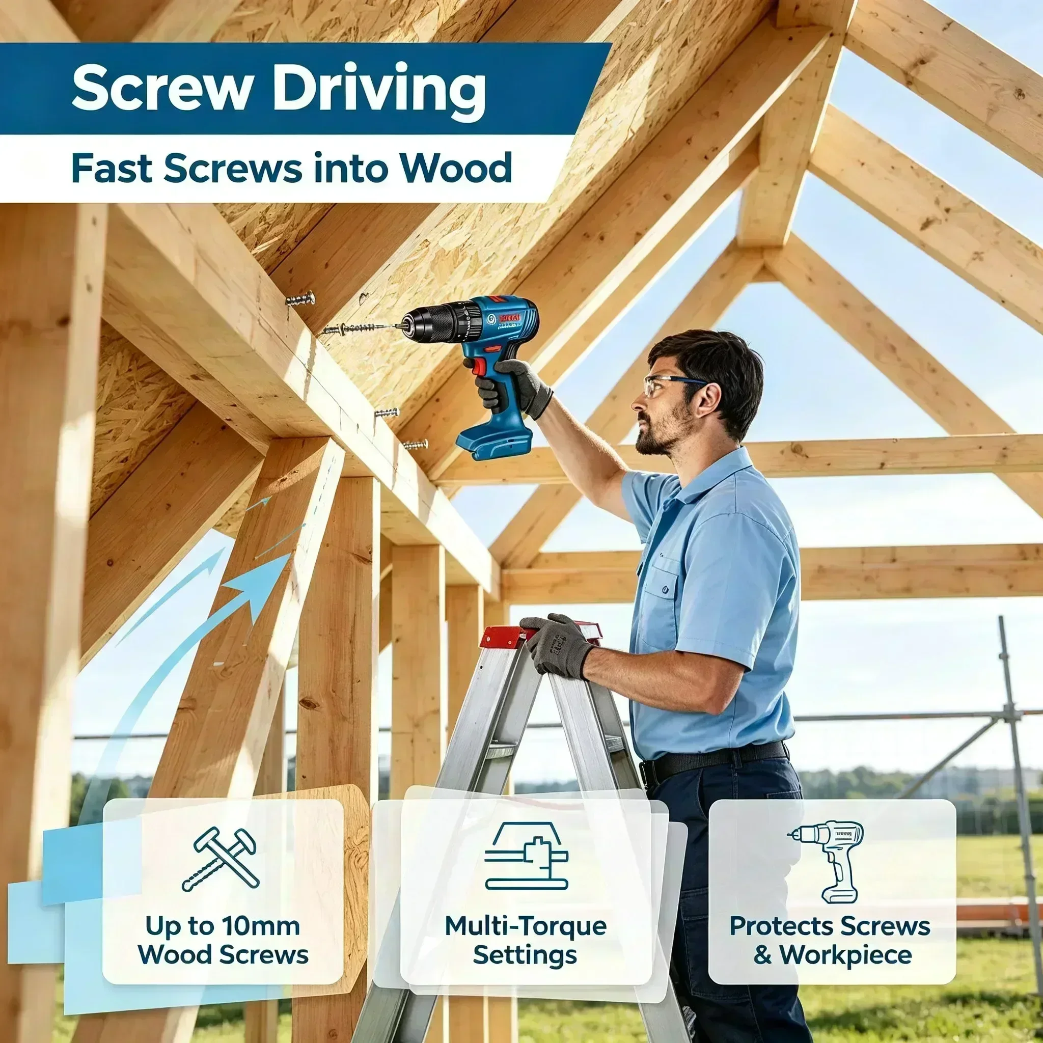 مثقاب كهربائي لاسلكي متعدد الو - مراجعة Bosch Drill Gsb 18V وسعره