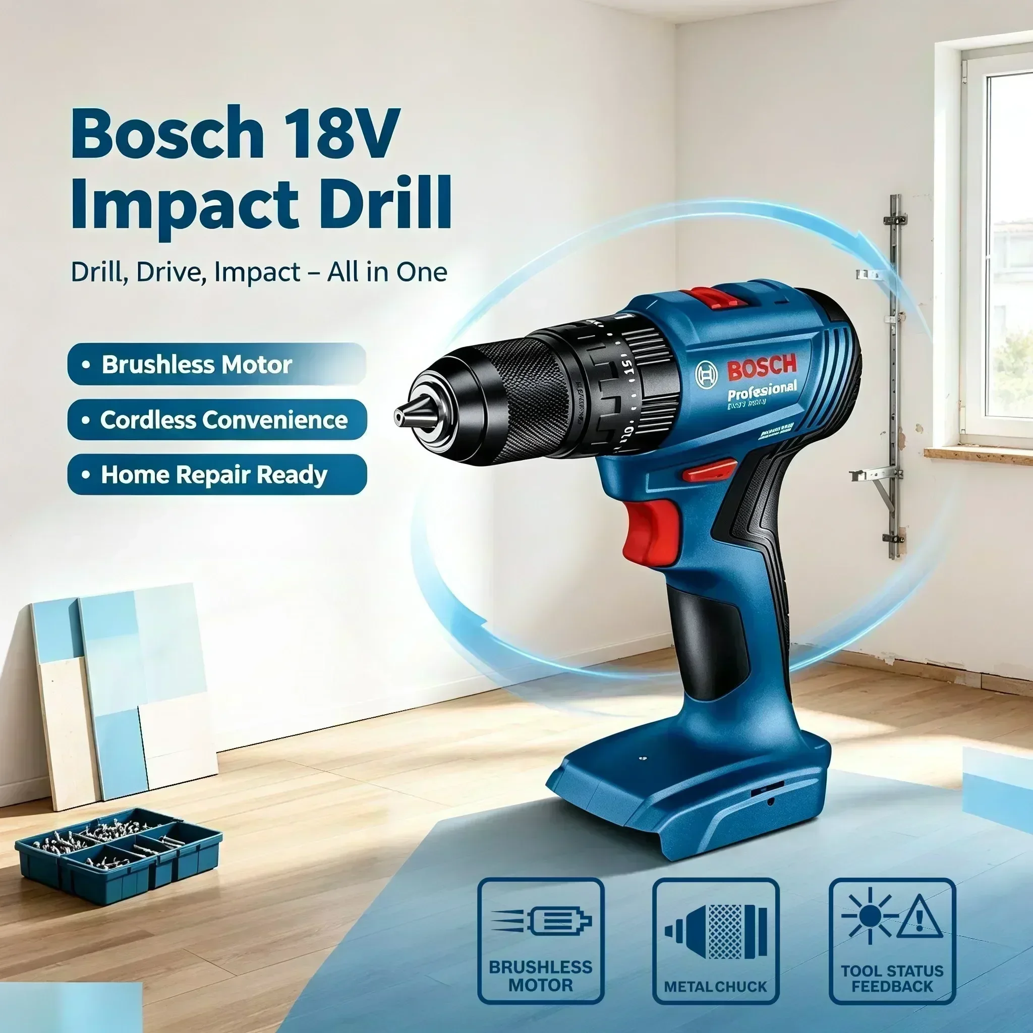 مثقاب كهربائي لاسلكي متعدد الو - مراجعة Bosch Drill Gsb 18V وسعره