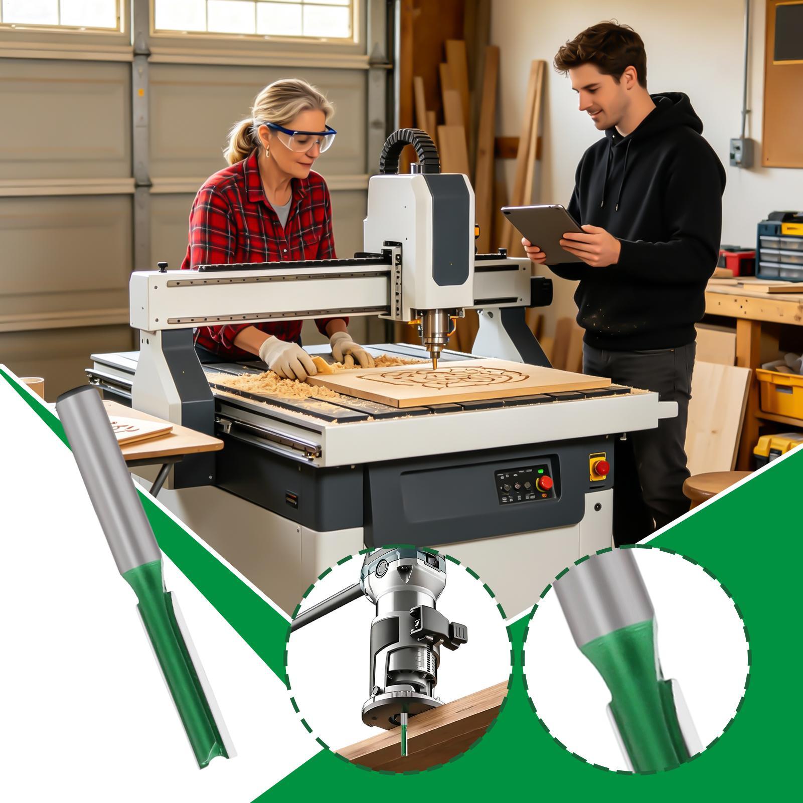 ريشة راوتر مستقيمة بقطر ساق 8  - مراجعة Router Bits For Woodworking وسعره