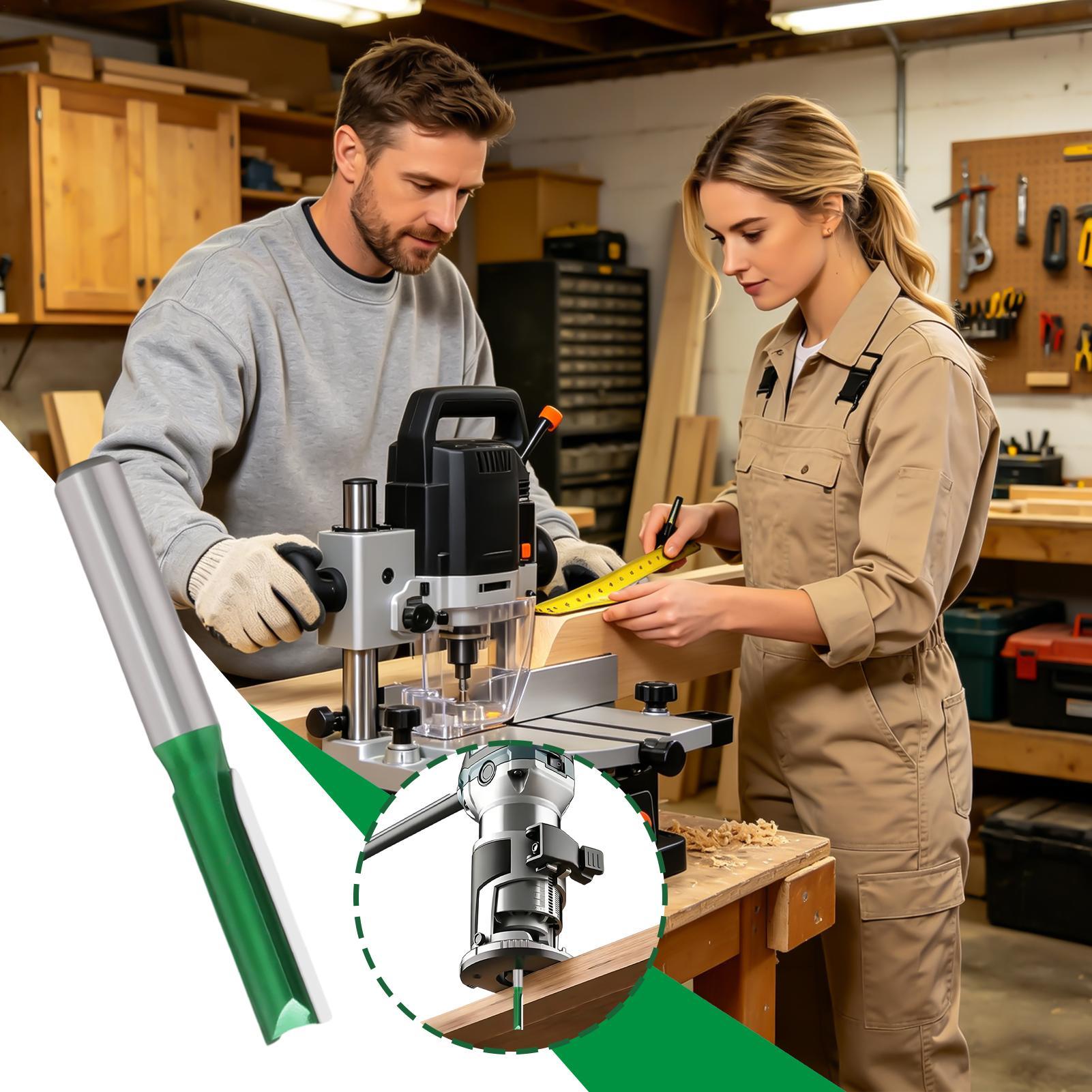 ريشة راوتر مستقيمة بقطر ساق 8  - مراجعة Router Bits For Woodworking وسعره