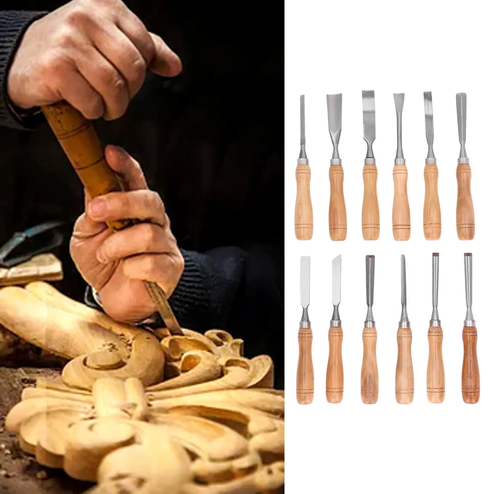 مجموعة أدوات نحت الخشب 12 قطعة - مراجعة Wood Chisel Set وسعره