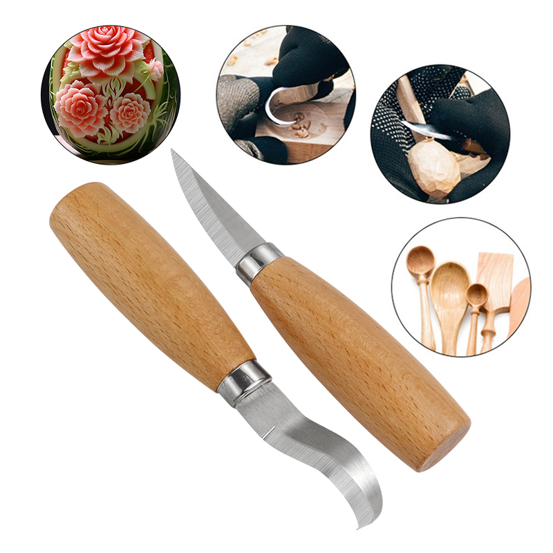 الفولاذ المقاوم للصدأ نحت سكين - مراجعة Woodworking Essentials وسعره