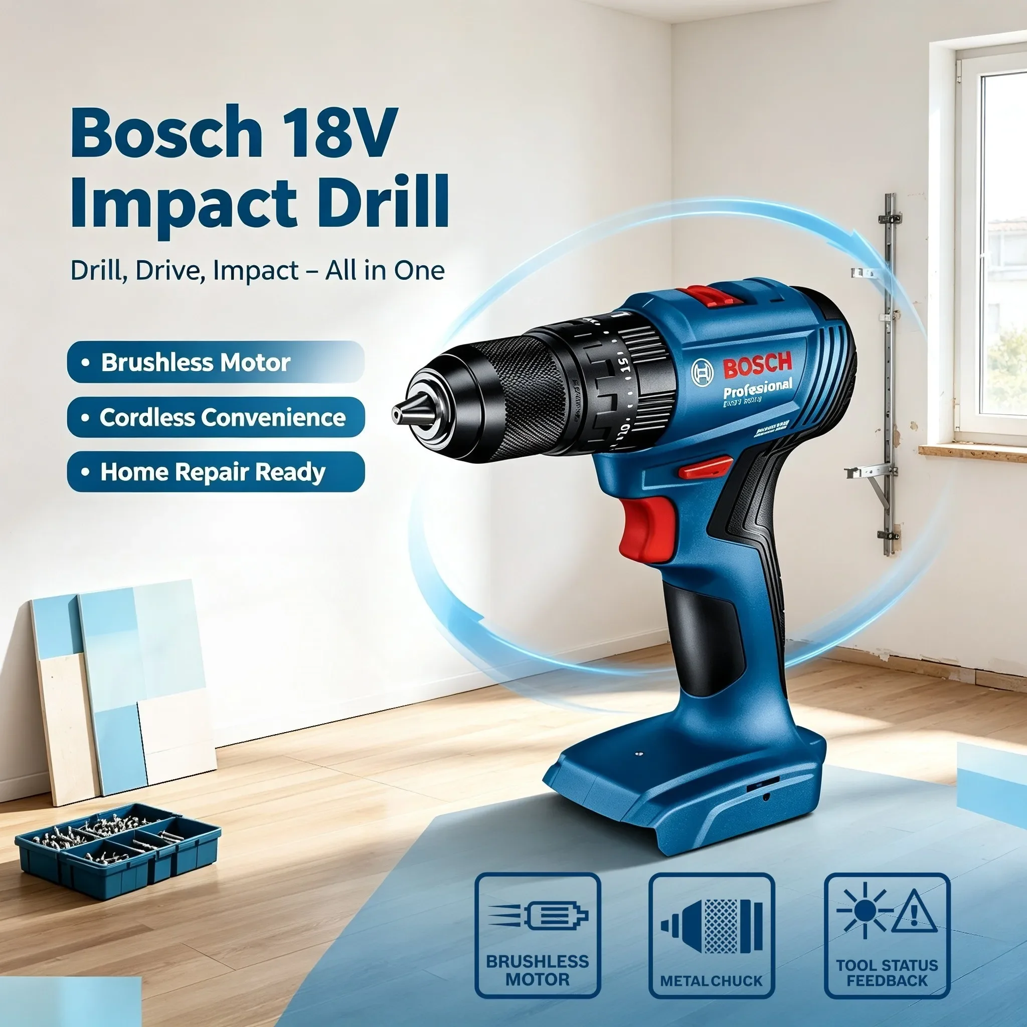 مثقاب كهربائي لاسلكي متعدد الو - مراجعة Bosch Drill Gsb 18V وسعره