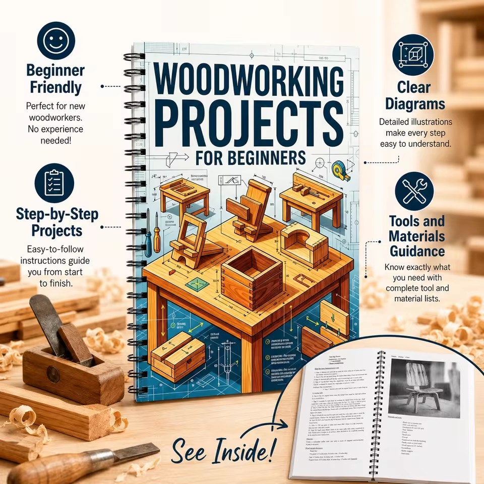 خطط أعمال النجارة السهلة للمبت - مراجعة Woodworking Ideas For Adults وسعره