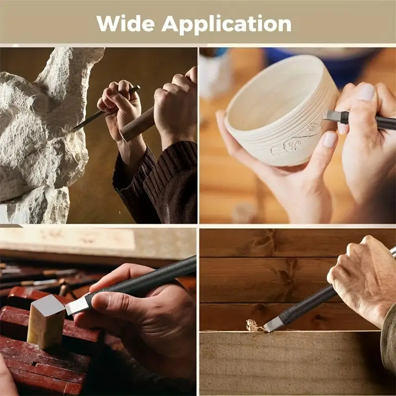 ‌ مجموعة أزاميل نحت فولاذ التن - مراجعة Wood Chisel Set وسعره