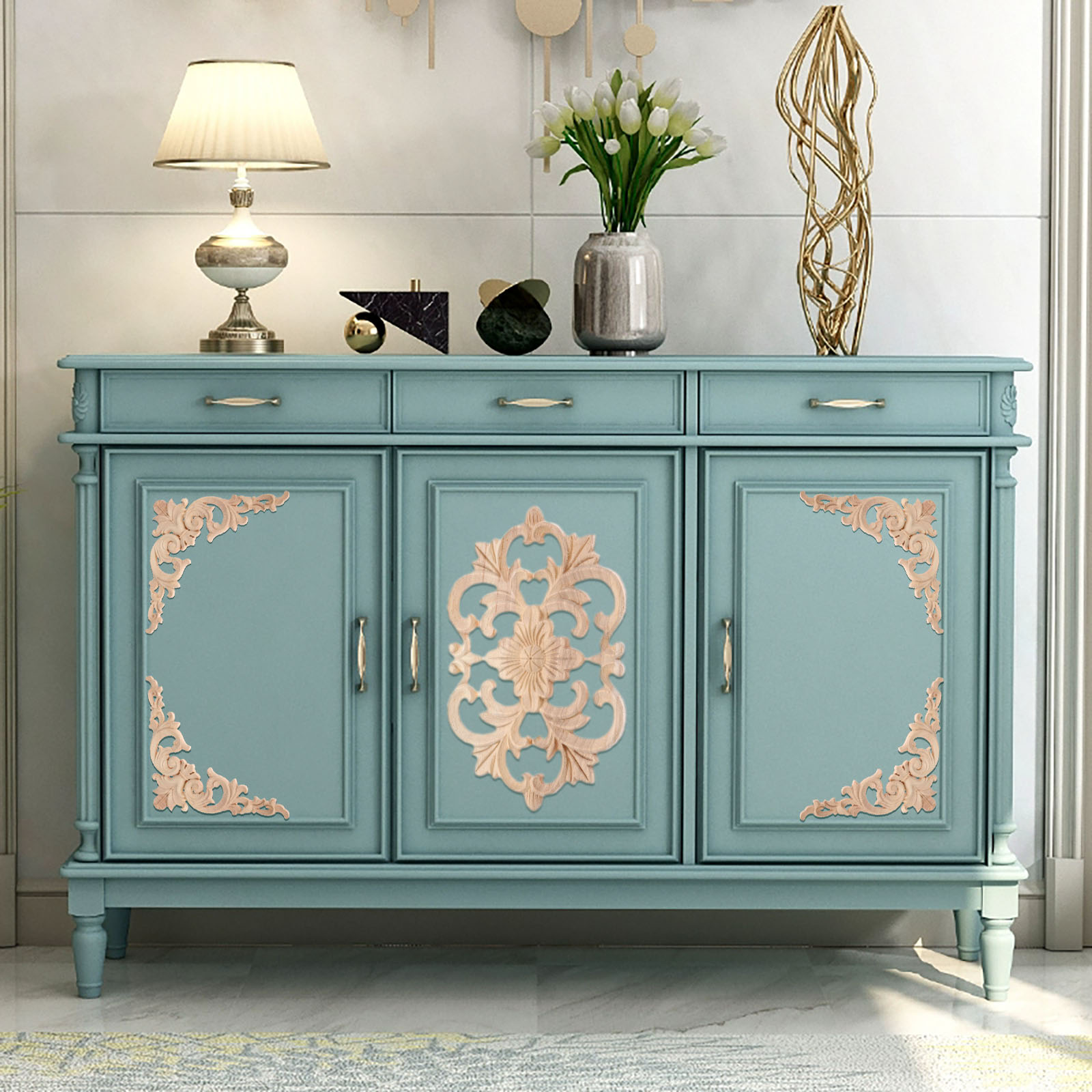 5 قطعة 2 حجم زهرة الخشب يزين ر - مراجعة Cabinet Scraper Set وسعره