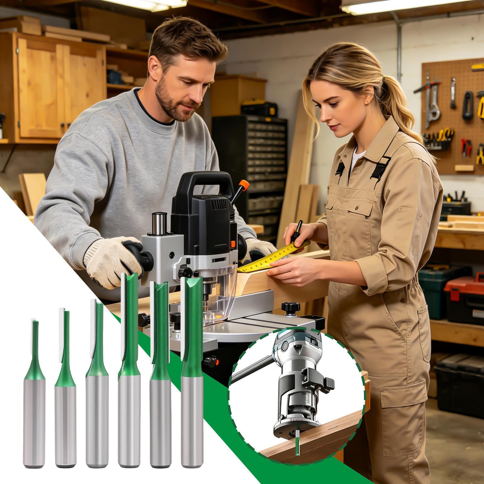أداة نحت الخشب المستقيمة بقطر  - مراجعة Router Bits For Woodworking وسعره