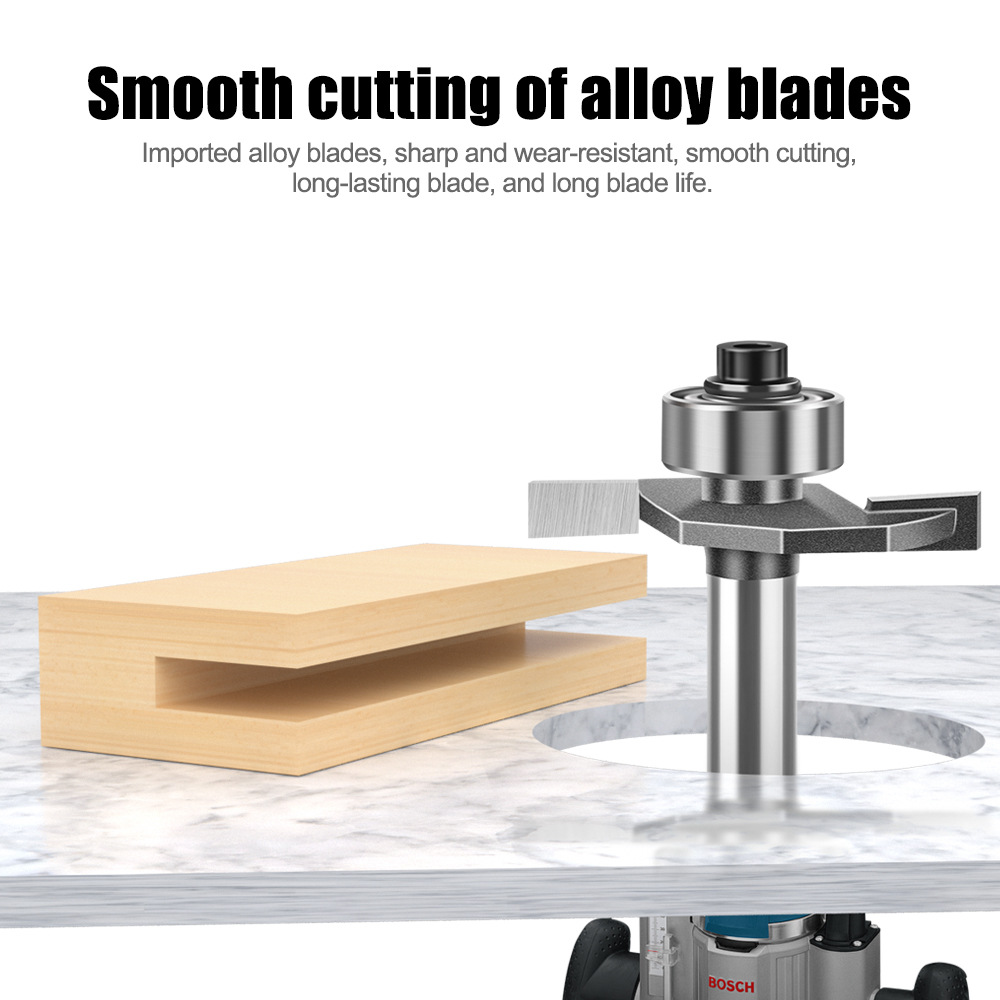 قاطع تفريز كربيدي للأخشاب بمقب - مراجعة Router Bits For Woodworking وسعره