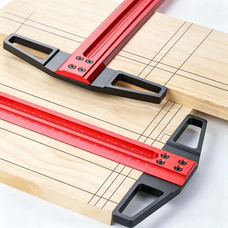مسطرة رسم خطوط دقيقة من سبائك  - مراجعة Woodworking Plans Free وسعره