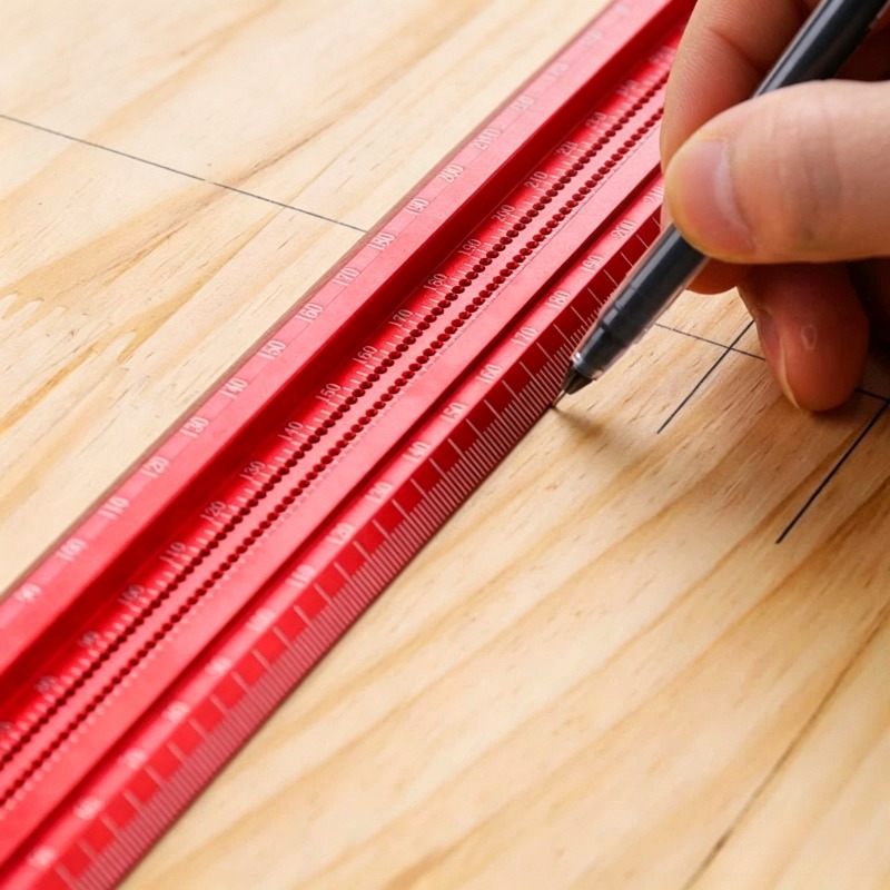 مسطرة رسم خطوط دقيقة من سبائك  - مراجعة Woodworking Plans Free وسعره