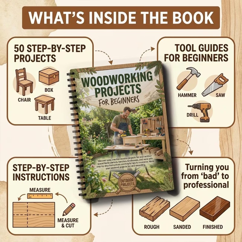 خطط مشاريع النجارة للمبتدئين،  - مراجعة Woodworking Ideas For Adults وسعره